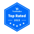 Trustsuds top rated 2023 badge, featuring a sleek reskin.
